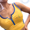 Haut "Miss Samba" en lycra avec fermeture éclair – Image 3