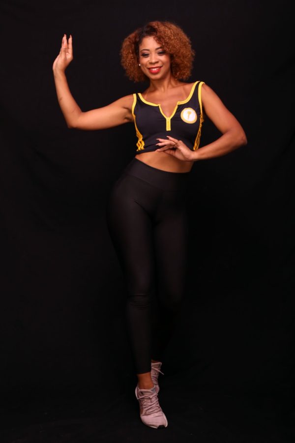 Haut "Miss Samba" en lycra avec fermeture éclair – Image 4