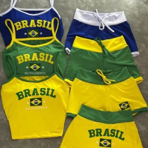 Ensemble 2 pièces - Top et short du Brésil